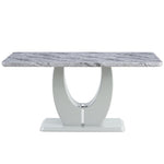 Gleam Sintered Top 4 Seater Dining Table Set