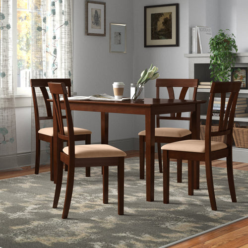 Maple Wood 4 Seater Dining Table Set