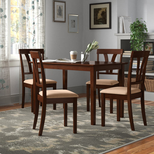 Maple Wood 4 Seater Dining Table Set