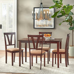 Maple Wood 4 Seater Dining Table Set