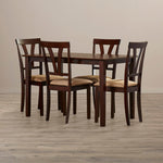 Maple Wood 4 Seater Dining Table Set