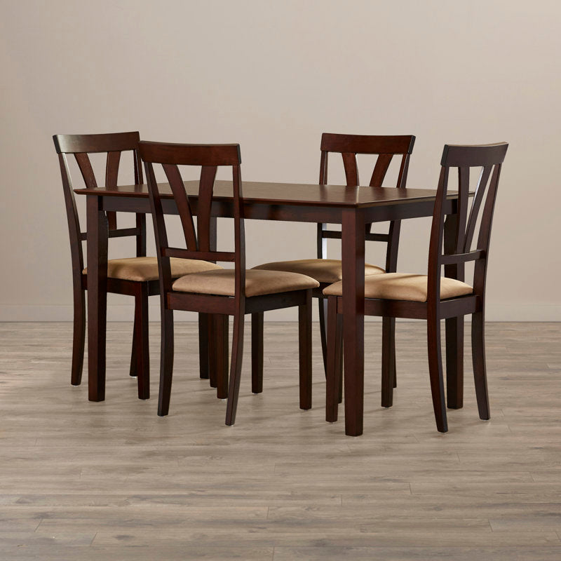 Maple Wood 4 Seater Dining Table Set