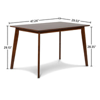Muar Malaysian Solid Wood 4 Seater Dining Table Set