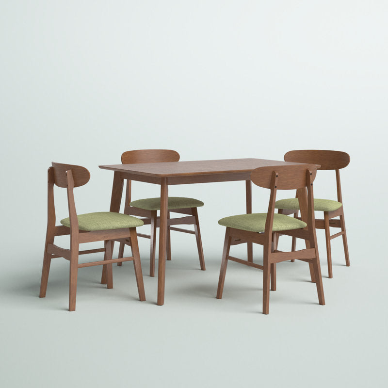 Muar Malaysian Solid Wood 4 Seater Dining Table Set