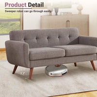 Jadier 66" Upholstered Square Arm Loveseat
