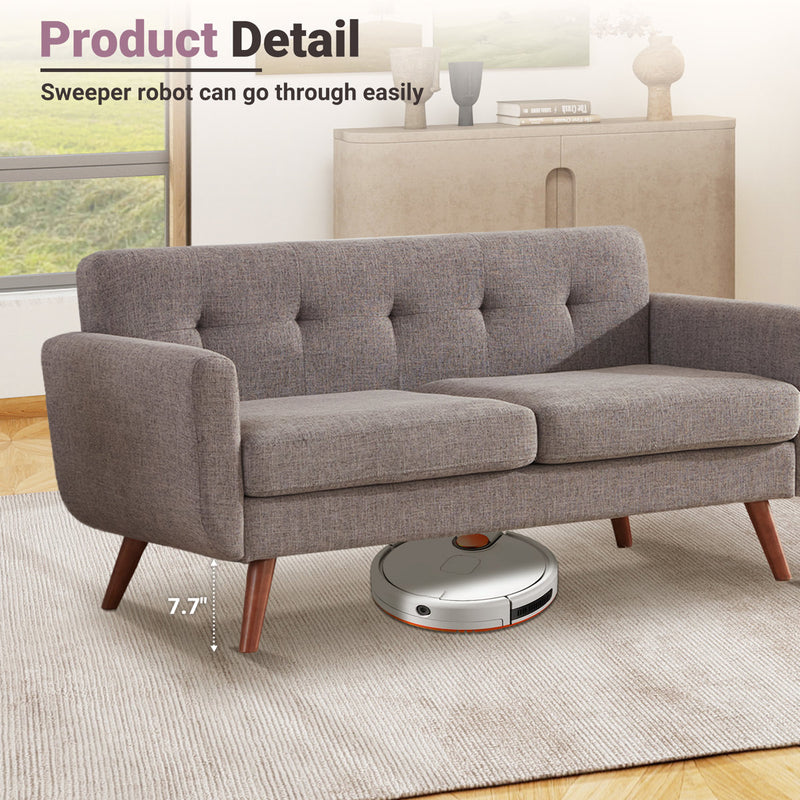 Jadier 66" Upholstered Square Arm Loveseat