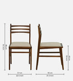 Imported Latin Teak Wood 6 Seater Dining Set In Provincial Teak Finish