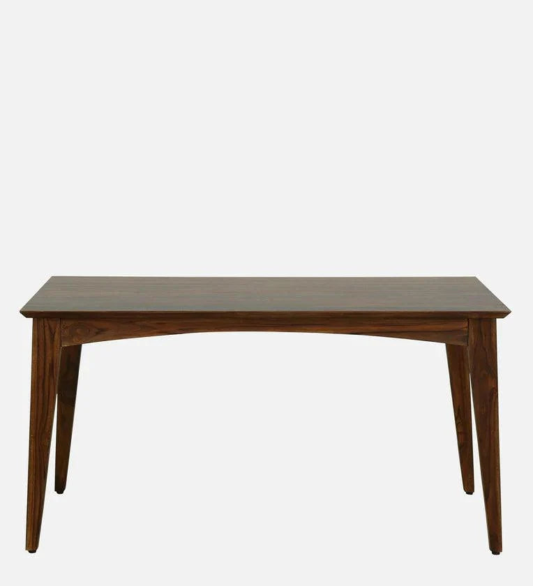 Imported Latin Teak Wood 6 Seater Dining Set In Provincial Teak Finish