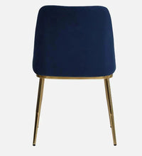 Metallic 4 Seater Dining Set In Golden Base With Porcelain Top