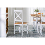 White wave Solid Wood Six Seater Dining Set with Bench , Rustic Dining Set (Dining Set 6 Seater)