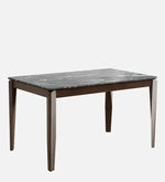 Solid Wood 4 Seater Dining Set In Marble Finish