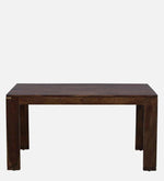 Sheesham Wood 6 Seater Dining Set in Scratch Resistant Provincial Teak Finish with Grey Cushion