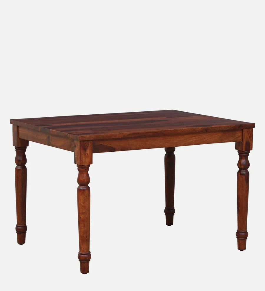 Sheesham Wood 4 Seater Dining Set in Scratch Resistant Honey Oak Finish
