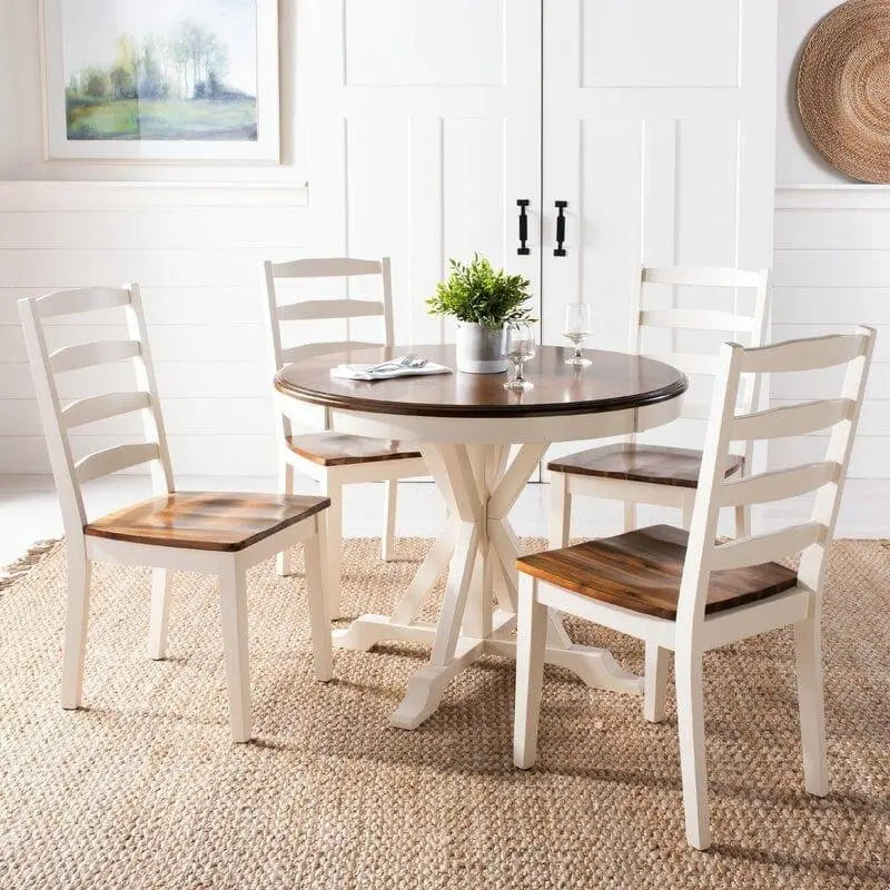 Teak Wood Dining Set (Dining Chairs: 4 Chairs)