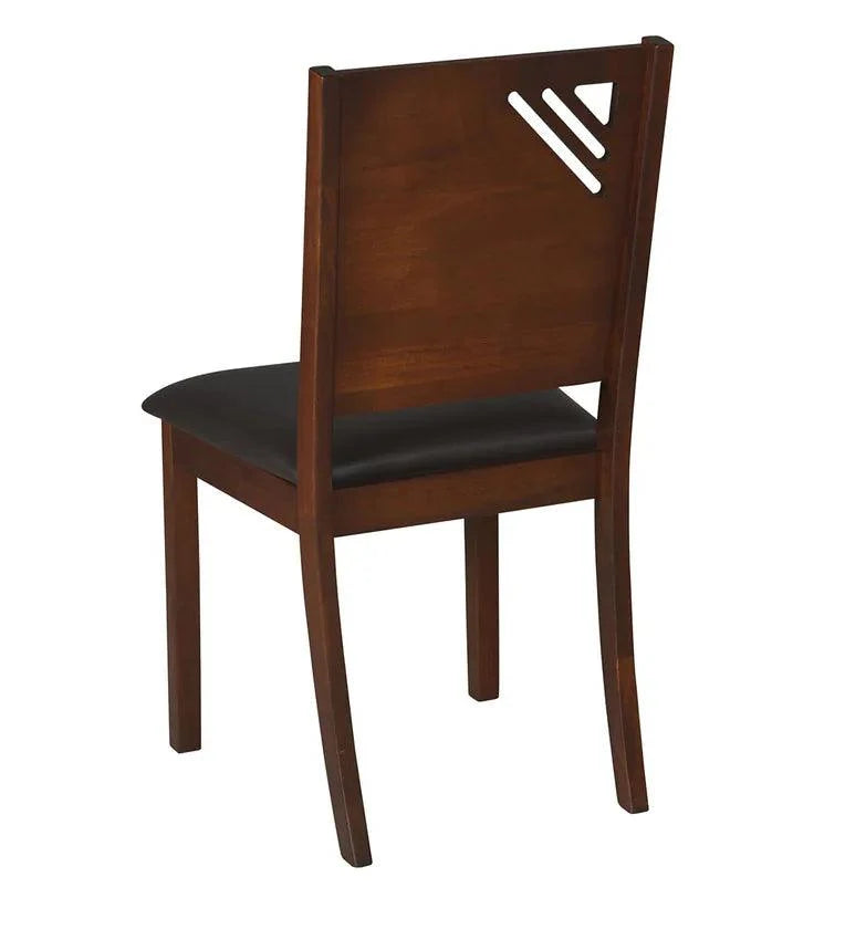 6 Seater Dining Set in Walnut Finish