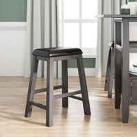 5-Pieces Counter Height Wood Kitchen Dining Table Set
