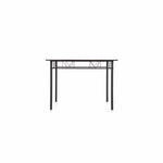 5-Pieces Modern Metal Frame Dining Kitchen Table Chairs Set for 4 Person Kitchen Furniture