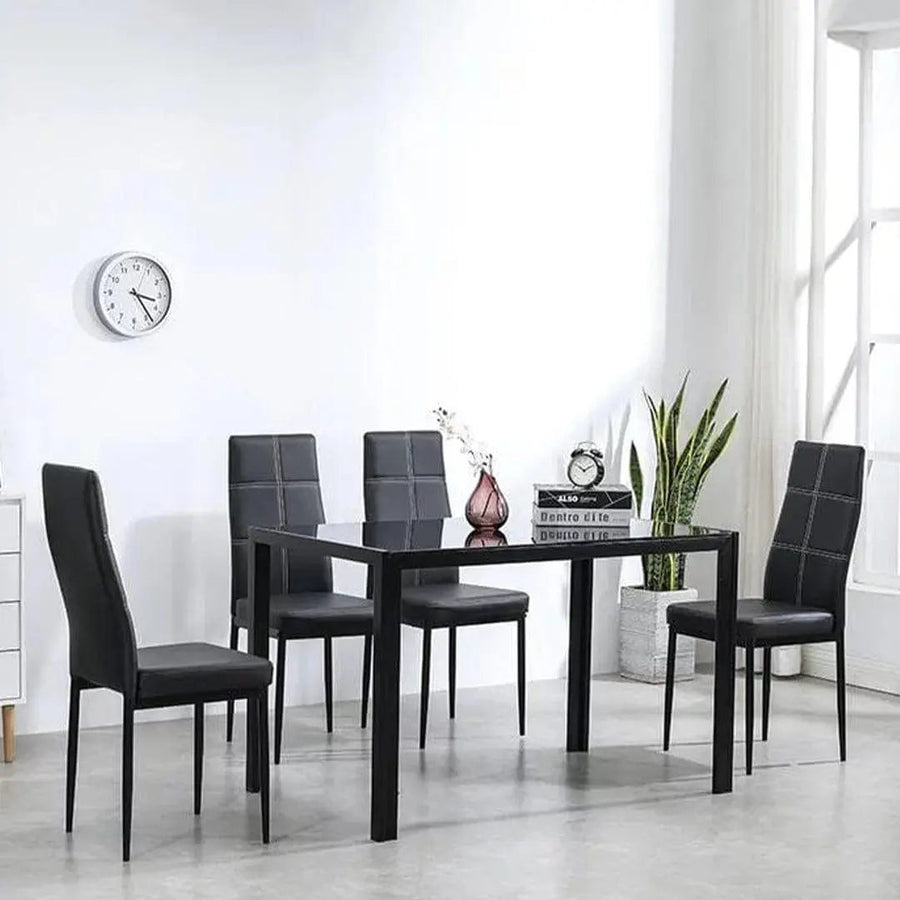 5 Piece Dining Room Table Set,4 Chairs
