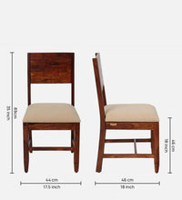 Sheesham Wood 4 Seater Dining Set in Scratch Resistant Honey Oak Finish