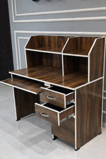 Carlos Computer Table In Columbia Walnut Finish