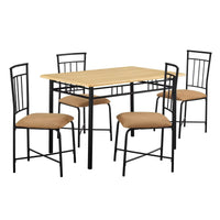 Louise Traditional 5-Piece Wood & Metal Dining Set
