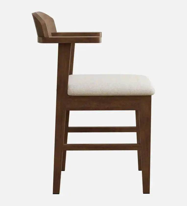 Solid Wood 4 Seater Dining Set In Marble Finish