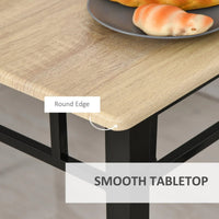 5 Piece Dining Set 1 Table 4 Chairs for Home Kitchen with Padded Seat, Metal Frame