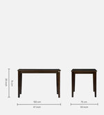 4 Seater Dining Set in Brown Colour