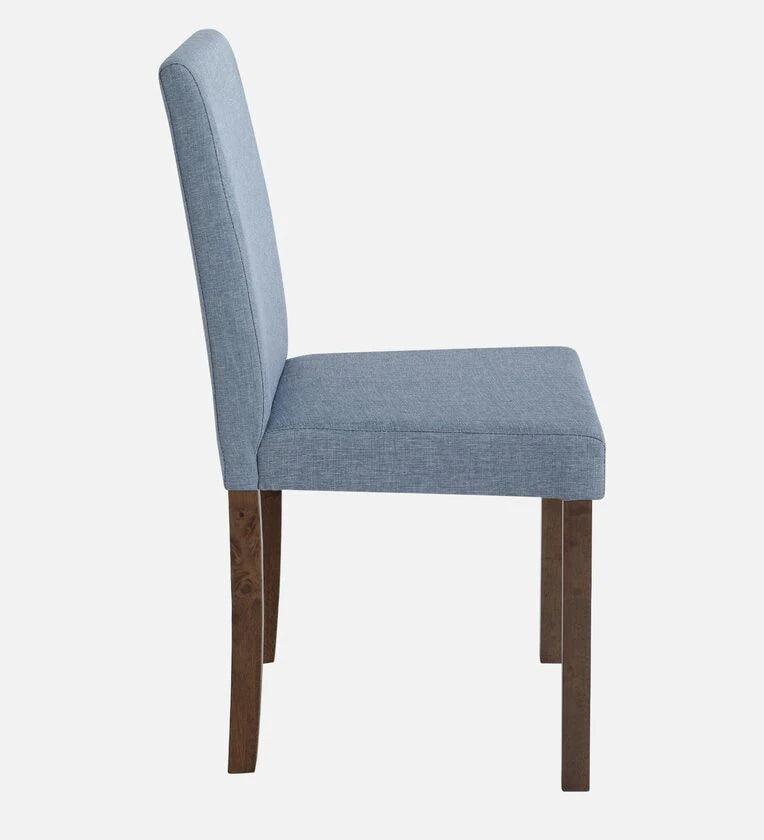 Solid Wood 4 Seater Dining Set in Cocoa & Tempo Teal Finish