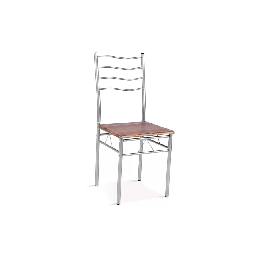 5 Piece Dining Table Set Wood Metal