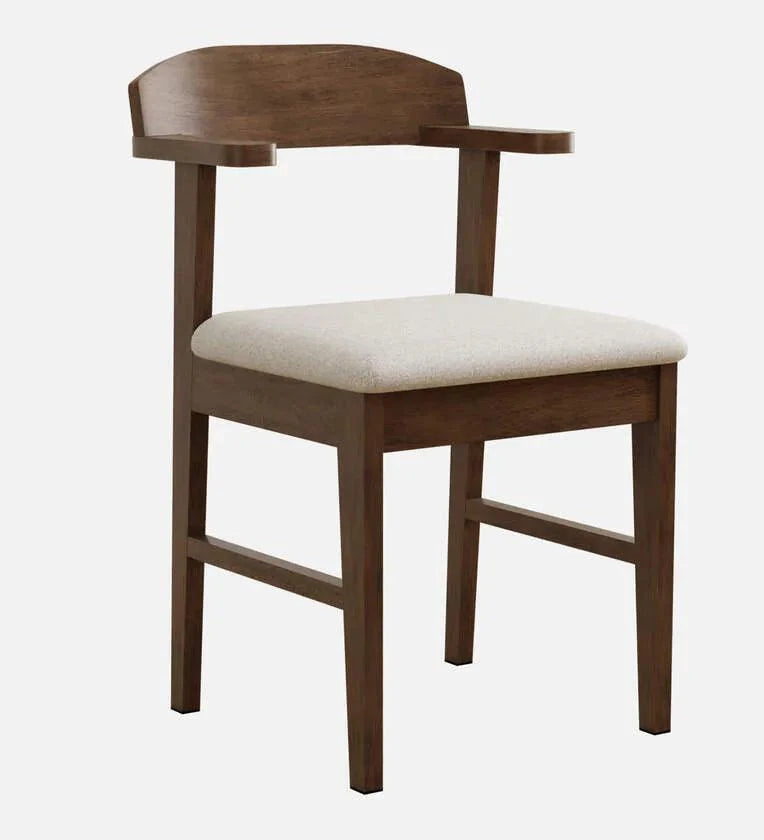 Solid Wood 4 Seater Dining Set In Marble Finish