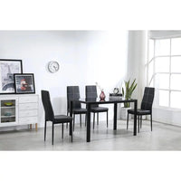 5 Piece Dining Room Table Set,4 Chairs