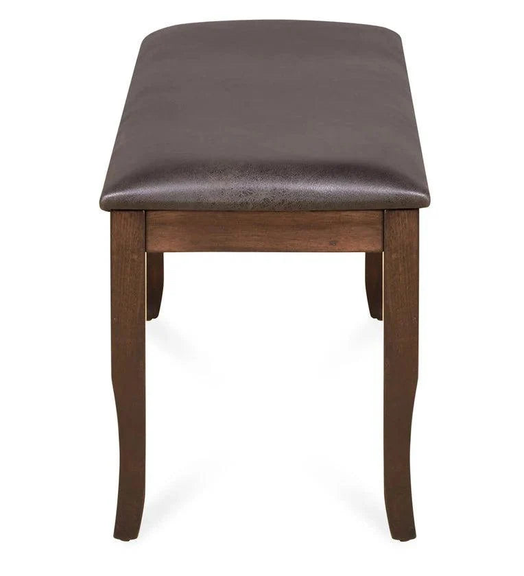 6 Seater Dining Set in Walnut Finish with Bench