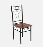 Metal 6 Seater Dining Set in Marble Finish