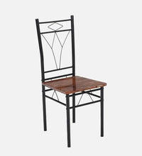 Metal 6 Seater Dining Set in Marble Finish