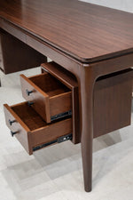 Modern Wooden Study Table with Storage Drawers | Home Office & Work Desk
