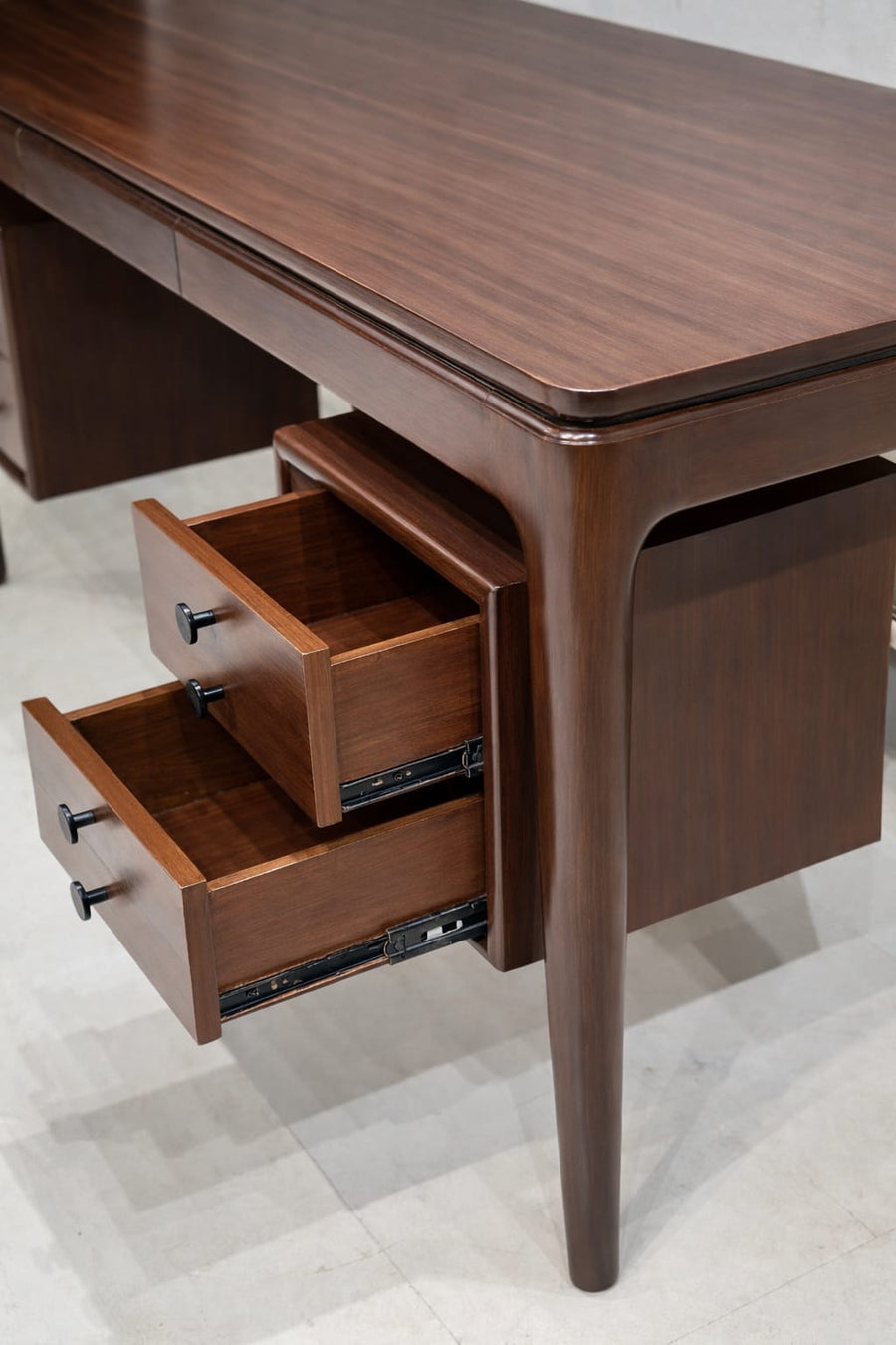 Modern Wooden Study Table with Storage Drawers | Home Office & Work Desk