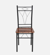 Metal 6 Seater Dining Set in Marble Finish