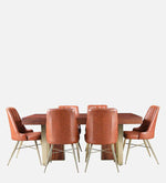 Sheesham Wood 6 Seater Dining Set In Walnut Colour