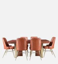 Sheesham Wood 6 Seater Dining Set In Walnut Colour