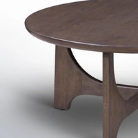 Modern Coffee Table with Flared Solid Wood Legs