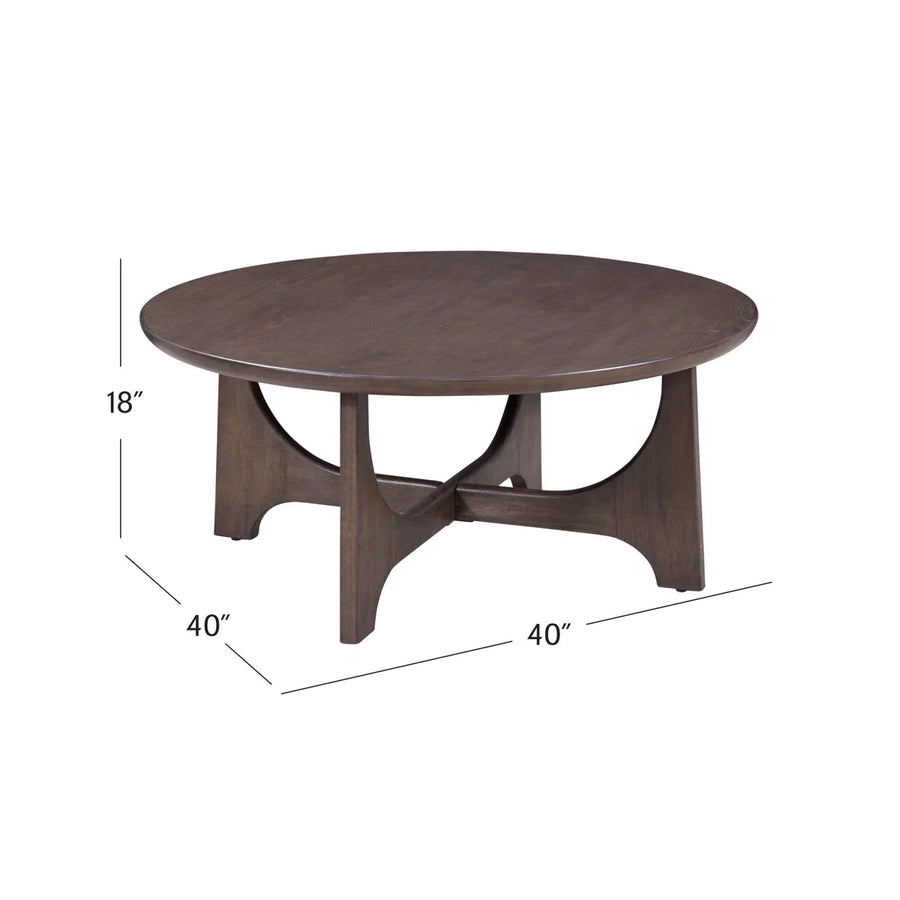 Modern Coffee Table with Flared Solid Wood Legs