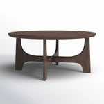 Modern Coffee Table with Flared Solid Wood Legs