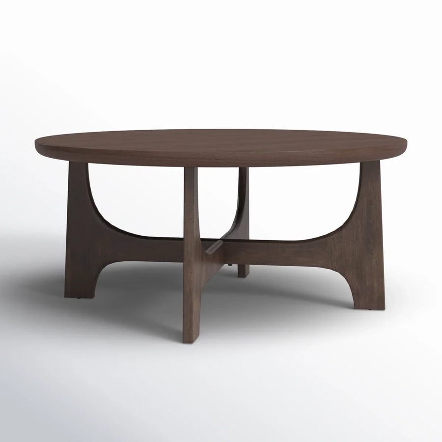 Modern Coffee Table with Flared Solid Wood Legs