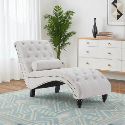 Luxury Arts Ameerat Upholstered Chaise Lounge
