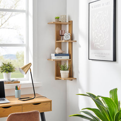 Ashauria 4-Tier Corner Floating Shelf - Floating Shelf