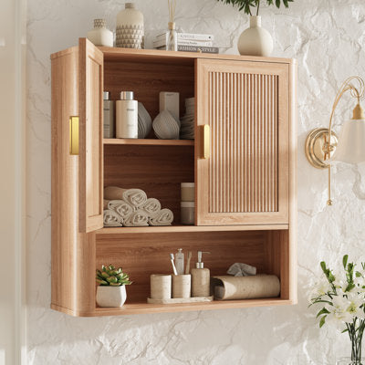 Bathroom Storage Cabinet With Adjustable Shelves, Over The Toilet Organizer For Laundry - Adjustable Shelves