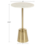 Cemil Marble Top End Table