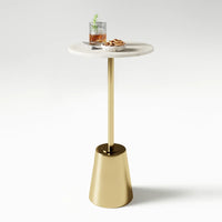 Cemil Marble Top End Table
