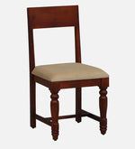 Sheesham Wood 6 Seater Dining Set In Scratch Resistant Honey Oak Finish With Brass Cladding